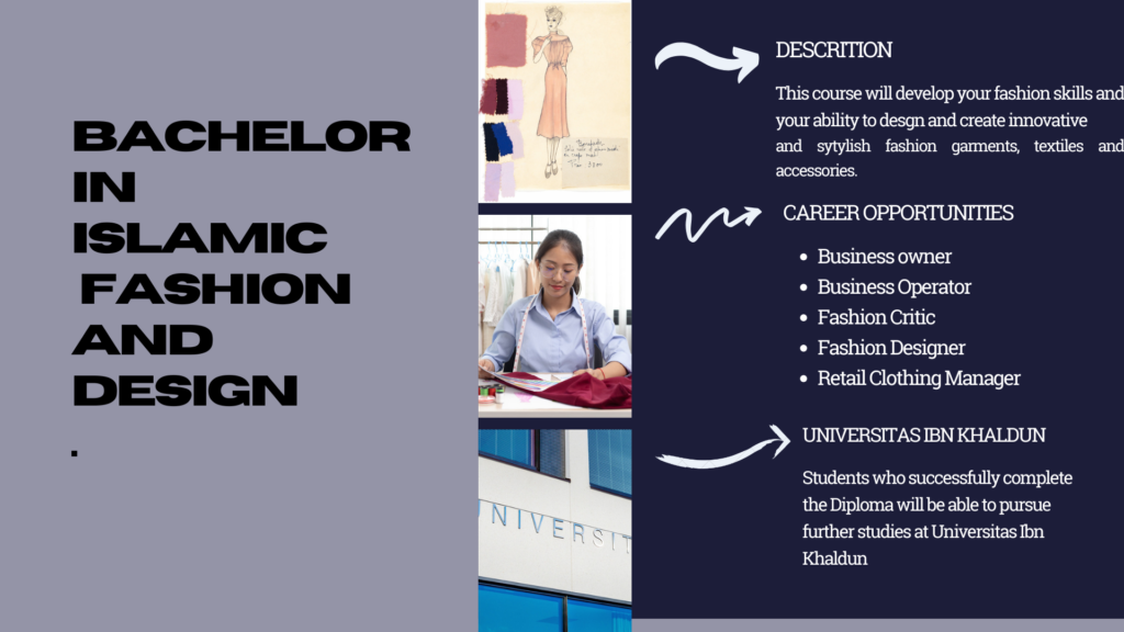 Bachelor in Fashion and Design